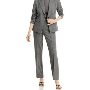 T Tahari Herringbone Straight Leg Pants